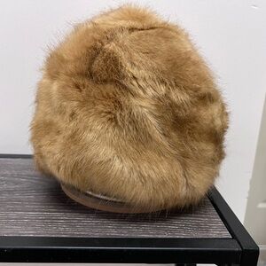 Zara Luxurious Tan Faux Fur Hat